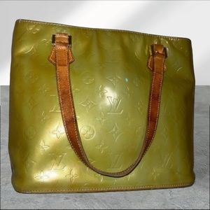 Louis Vuitton Monogram Vernis Houston Green Handbag